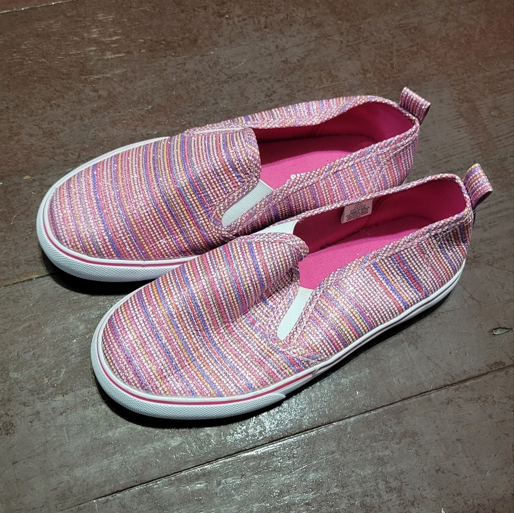 Pink Sparkling Slide in sneakers